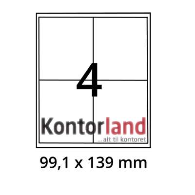 Etiketter Xerox label 99,1x139,0mm 003R97480 100ark/pk