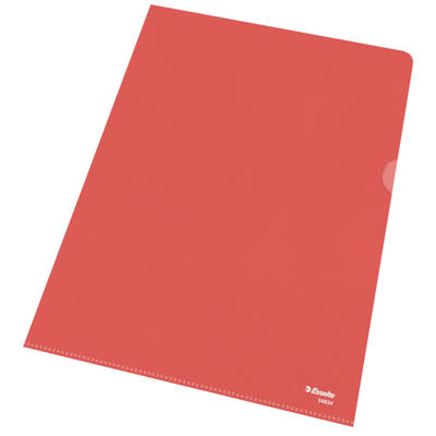 Plastomslag A4 Esselte 0,115mm rød 100stk/pk