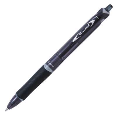 Kuglepen Pilot Acroball sort stregbredde 0,7mm fine