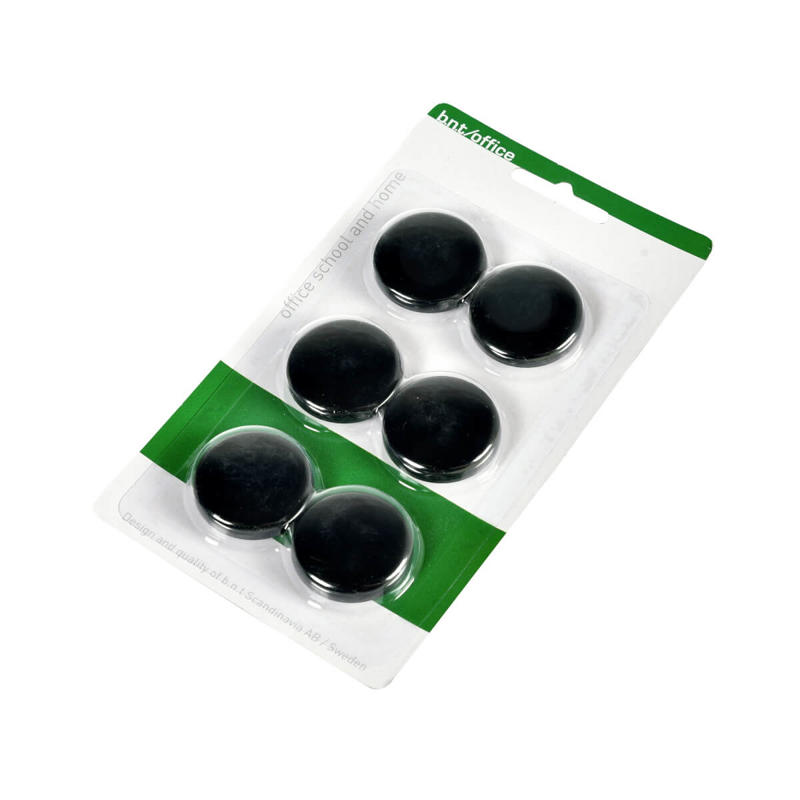 Magneter BNT sort Ø30mm blister 6stk/pak