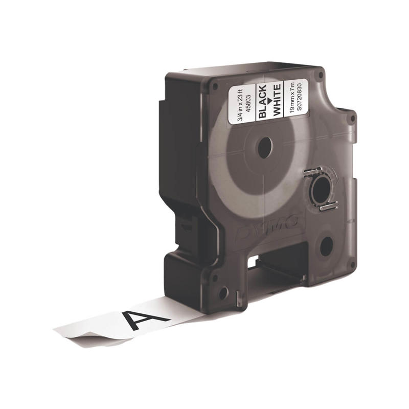 Labeltape DYMO D1 19mm sort på hvid