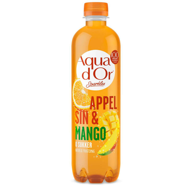 Vand Aqua D'or 50cl Sparkles appelsin/mango /12 incl. pant