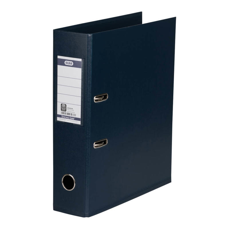 Brevordner ELBA PP A4 mørkblå bred