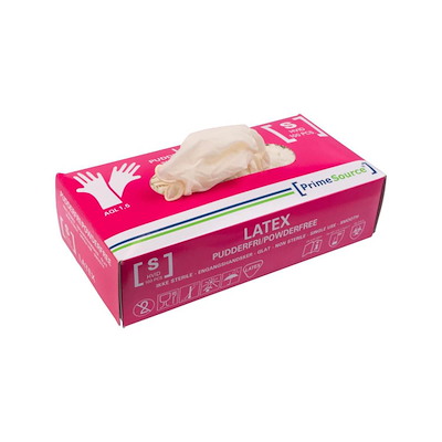 Latexhandsker small pudderfri 100stk/pak