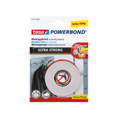 Tape Tesa montering Powerbond US 19mm x 1,5m