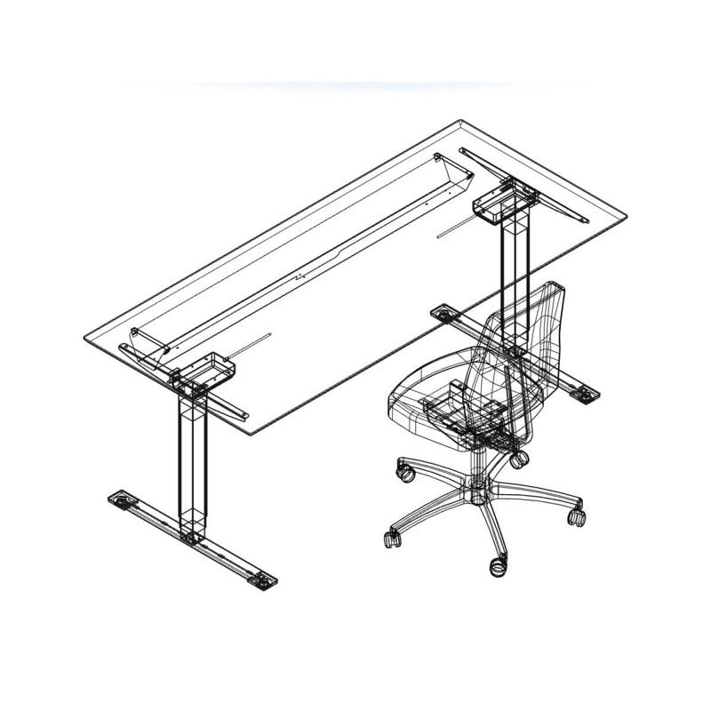 Hæve-sænkebord Dencon X3502 1800x800mm