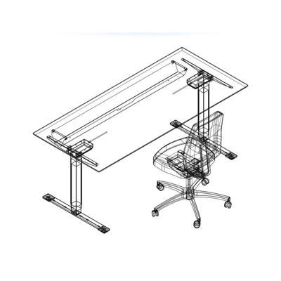 Hæve-sænkebord Dencon X3502 1800x800mm