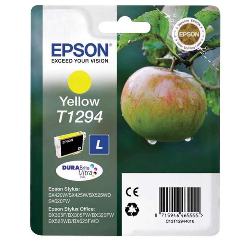 Farvepatron Epson T1294, t/BX305F/SX420, yellow