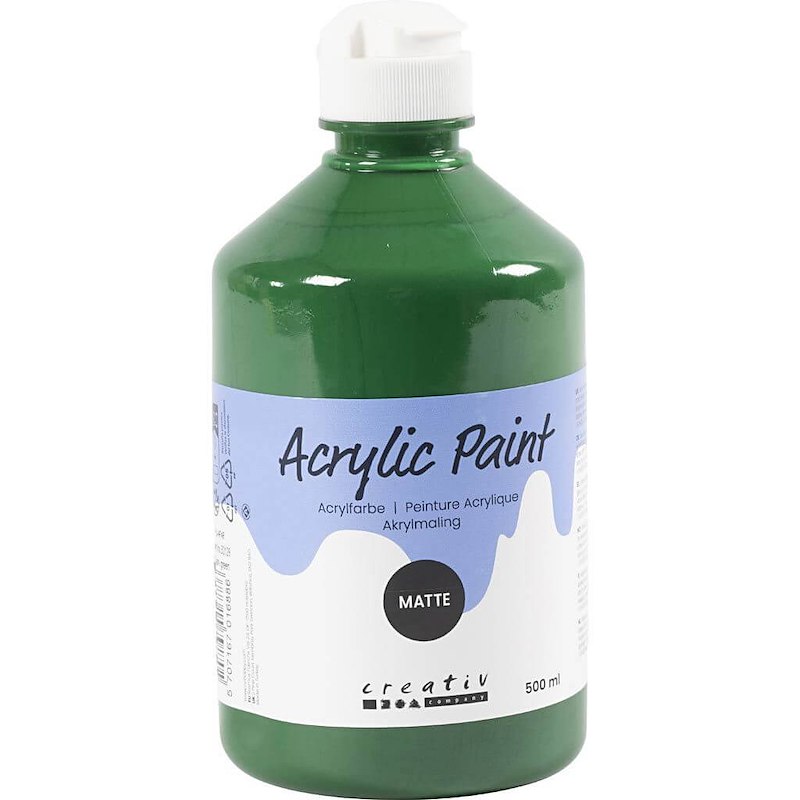 Akrylmaling A-Color Creas 500ml grøn mat 02