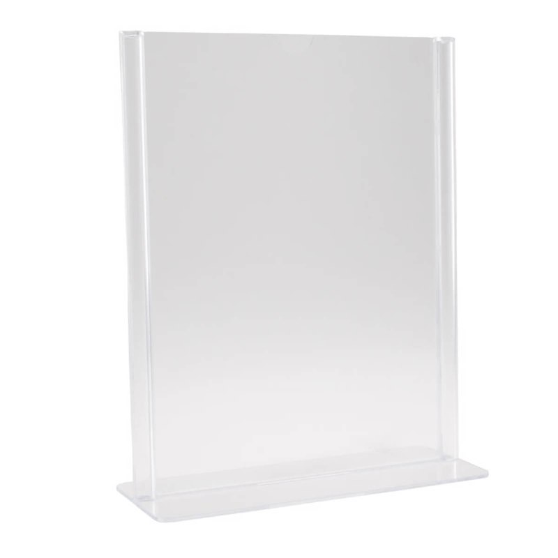 Brochuredisplay A6 klar T-form t/bord 148x105mm