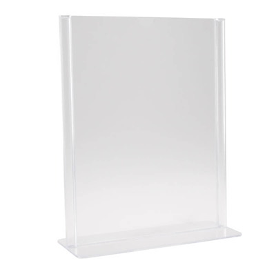Brochuredisplay A6 klar T-form t/bord 148x105mm