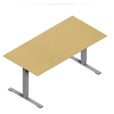 Hæve-sænke bord Dencon V3504 1600x800 alu stel eg pl