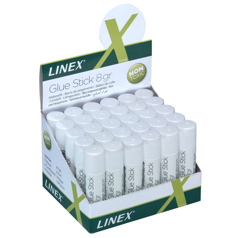 Limstift Linex 8 g t/papir og foto m.v.