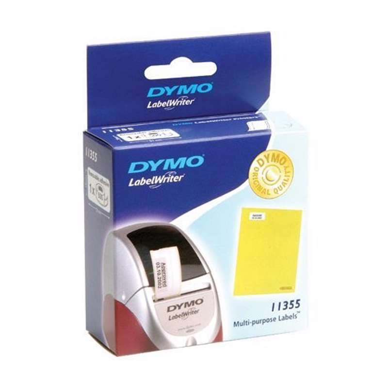 Universaletiketter DYMO hvid 19x51mm 500stk/pk 11355