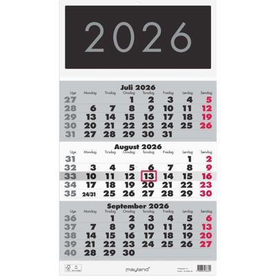Vægkalender Triplanner 2026