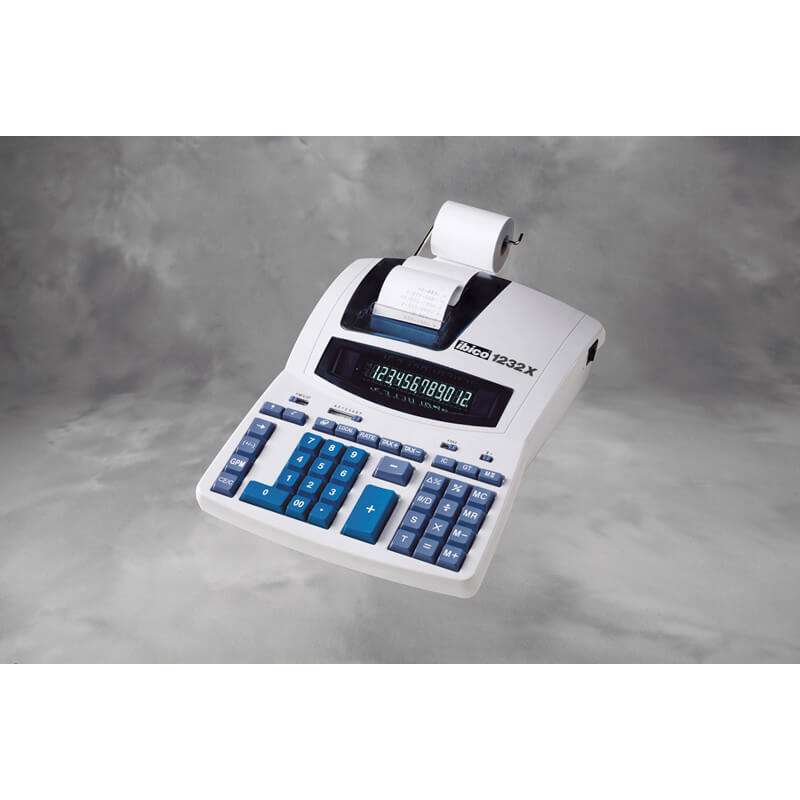 Regnemaskine med strimmel Ibico 12 cifre Euro 1232X
