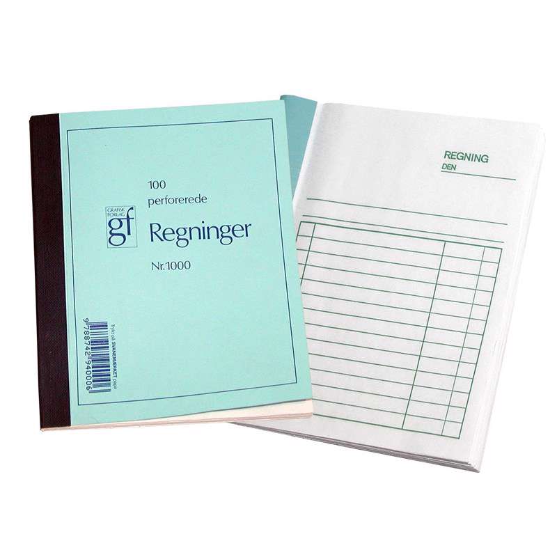 Regningsblok 1000 108x148 mm 100 bl