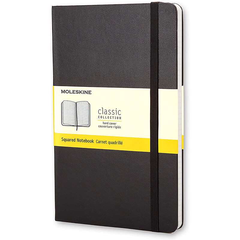 Notesbog Moleskine Classic hard kvad. L 13x21cm sort