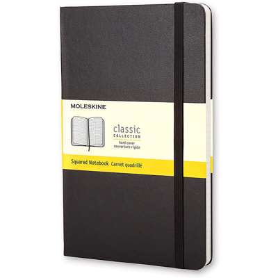 Notesbog Moleskine Classic hard kvad. L 13x21cm sort