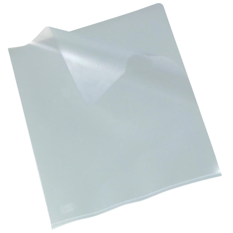 Plastomslag A4 Bantex 0,08mm åben top/side præget 100stk/pak