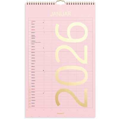 Familiekalender Color stor 2026