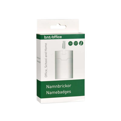 Navneskilte t/ID 60x90mm blød plast stående format