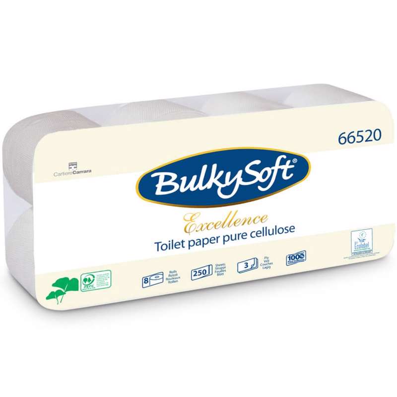 Toiletpapir Bulky Soft Excl. 3-lags hvid 29m 72rl/pk