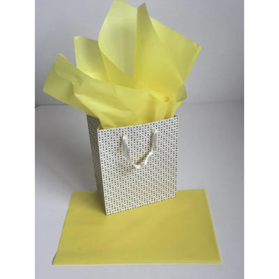 Silkepapir 48x36cm 17g gul pk./480