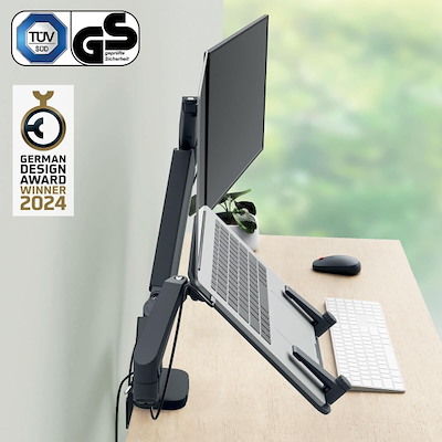 Monitorarm & Laptop arm Dual Leitz Ergo