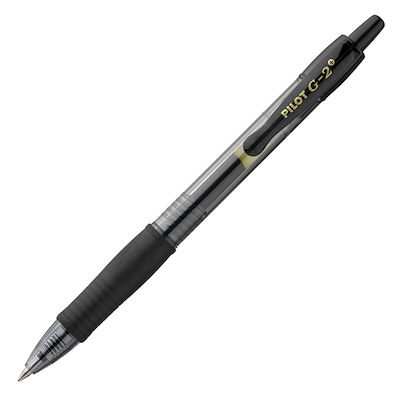 Gelpen Pilot sort 0,7mm BL-G2-7. Stregbr.0,4mm