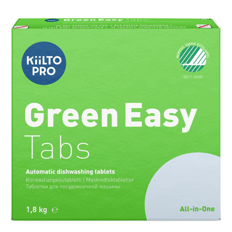 Opvasketabs Kiilto Green Easy Svanemærket /100
