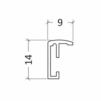Fotoramme Naga blank sort 21 x 29,7 cm