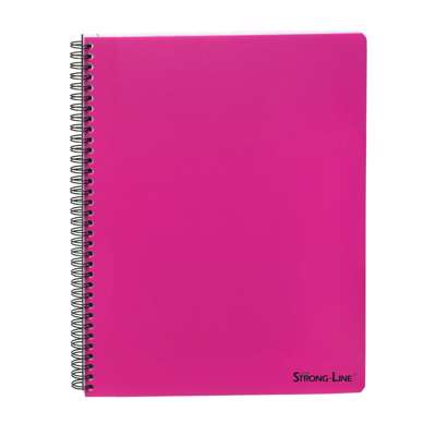 Kollegieblok m/spiralryg A4 linjeret pink 80blade 70g