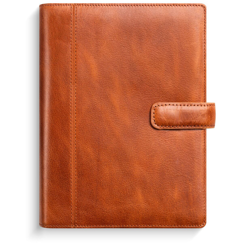 System PP ugekalender højformat brun skind 2026