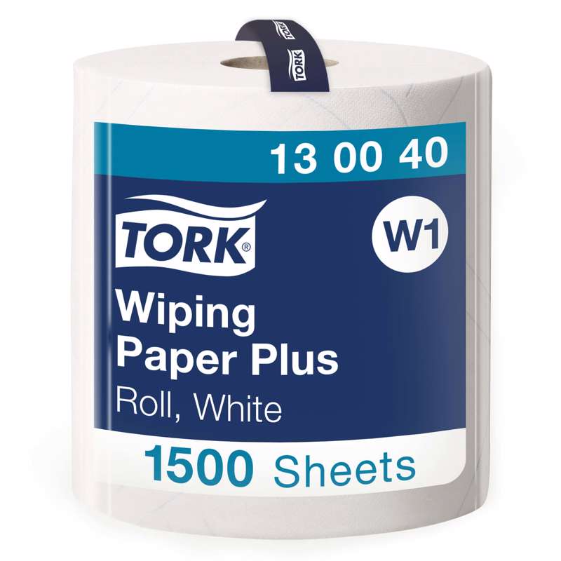 Aftørringspapir Tork Plus W1 420 2-lags hvid 510m 130040