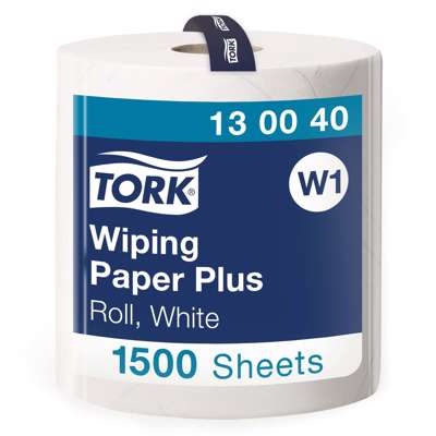 Aftørringspapir Tork Plus W1 420 2-lags hvid 510m 130040