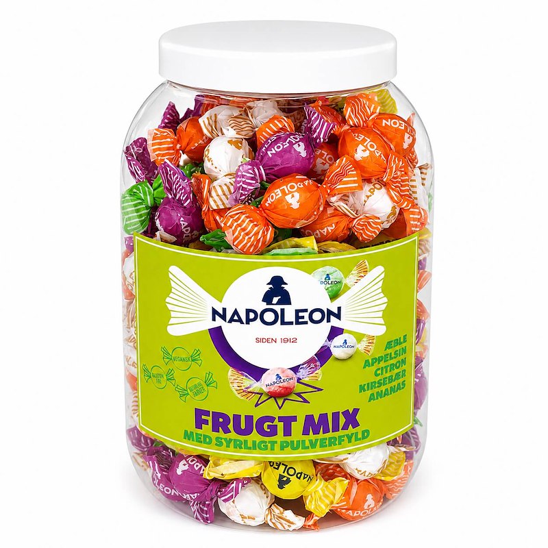 Bolcher frugtmix indpakket tvistet 1100 g