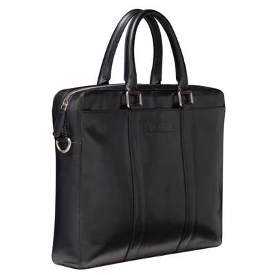 Computertaske Nordborg 15" skind sort (2nd gen)