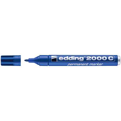 Marker Edding 2200 kantet spids 2-4mm blå