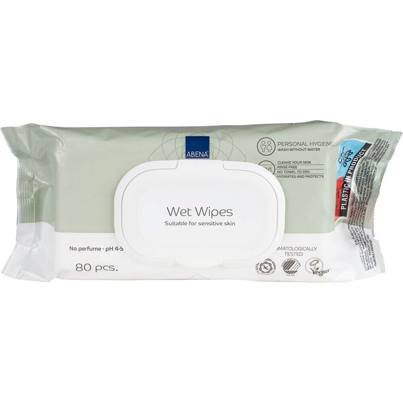 Renseserviet Wet Wipes t/sensitiv hud /80