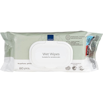 Renseserviet Wet Wipes t/sensitiv hud /80