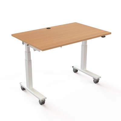 Hæve-sænkebord Flip Top ConSet 120x80 bøg/hvid