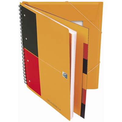 Organiserbook Oxford int. A4+ linjeret 80 blade