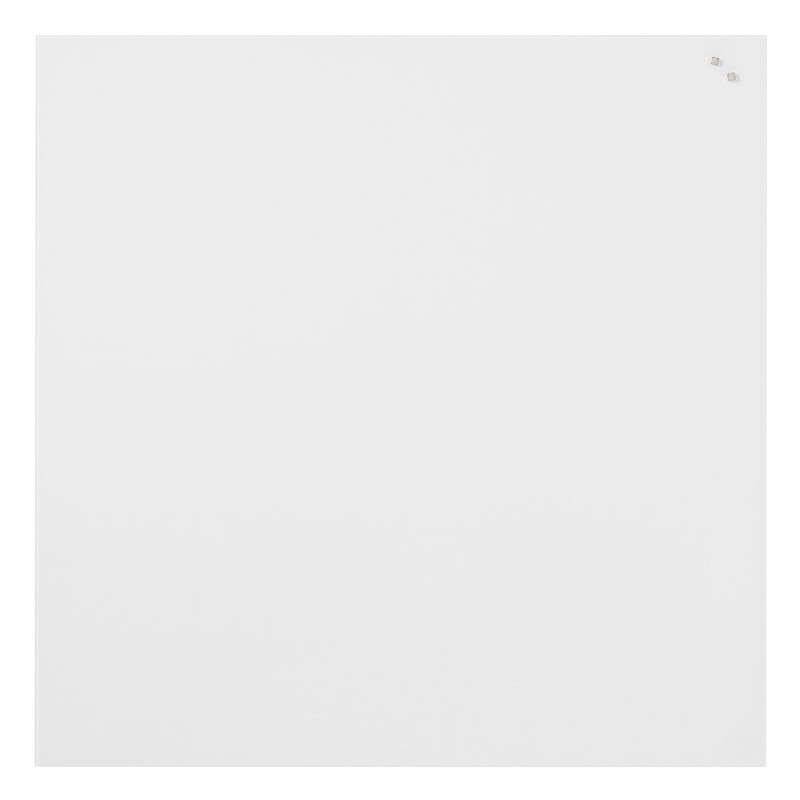Glastavle Naga magnetisk 100x100cm pure hvid