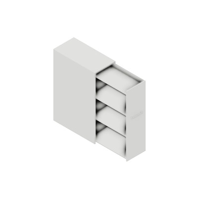 Udtræksskab Dencon Delta45 2375 120x40x80 hvid