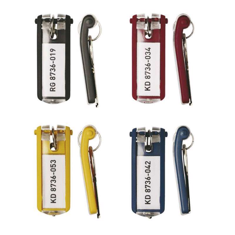 Nøgleskilte til Durable Keybox ass. farver 65x25mm