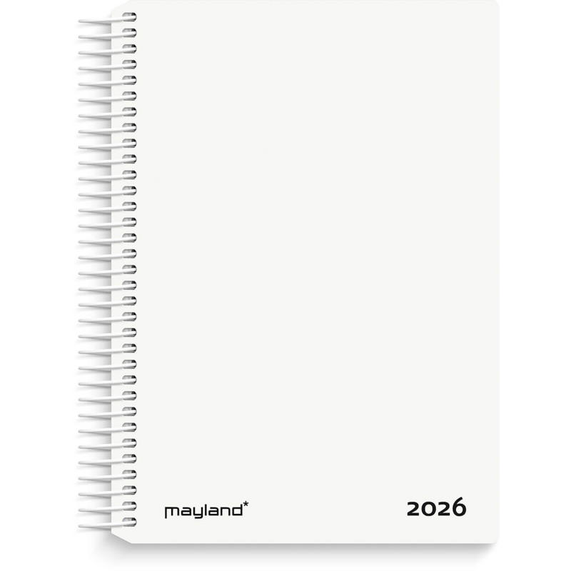 Dagkalender hvid PP-plast 2026