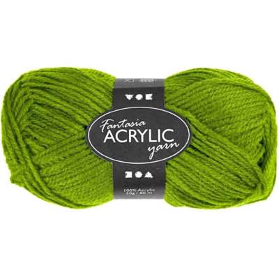 Akrylgarn Fantasia Creas 80m 50g lys grøn