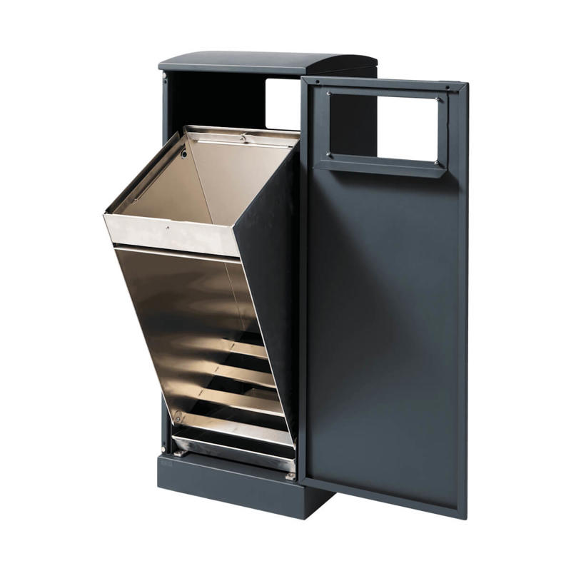 Affaldscontainer affaldssortering Bica 623 90L, antracit