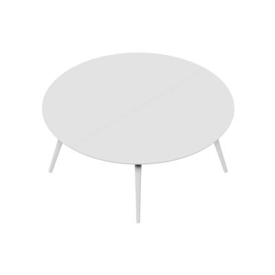 Konferencebord Dencon XL 1909 Ø180 HPL hvid/hvid